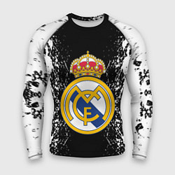 Рашгард мужской Реал Мадрид текстура краски, цвет: 3D-принт
