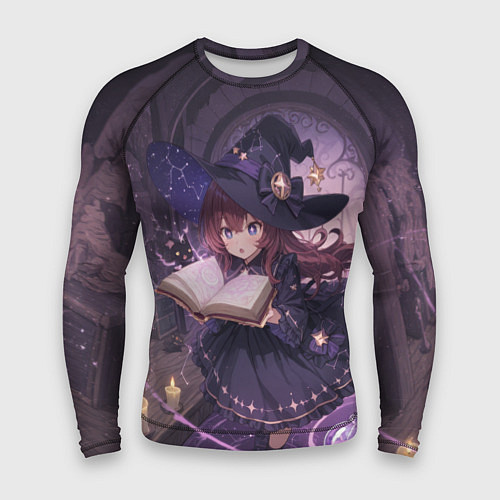 Мужской рашгард Аниме Ведьма Читает Книгу Заклинаний / 3D-принт – фото 1