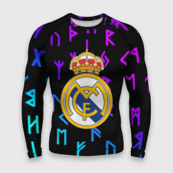 Мужской рашгард Реал Мадрид неоновые символы
