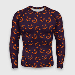 Мужской рашгард Страшно веселый Halloween - паттерн
