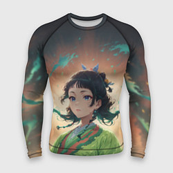 Мужской рашгард Маомао на фоне облаков