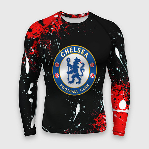 Мужской рашгард Chelsea брызги красок текстура / 3D-принт – фото 1