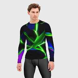 Рашгард мужской Green glow, цвет: 3D-принт — фото 2