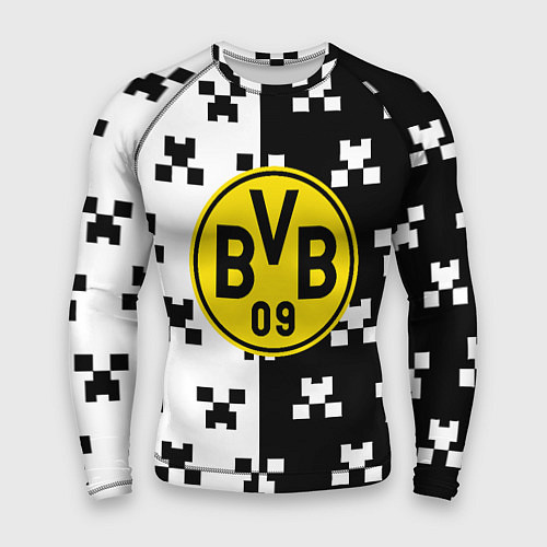 Мужской рашгард Borussia pattern minecraft / 3D-принт – фото 1