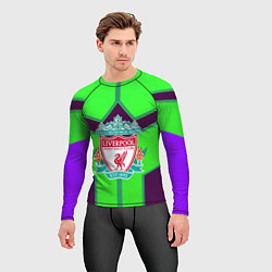 Рашгард мужской Liverpool геометрия текстура спорт, цвет: 3D-принт — фото 2