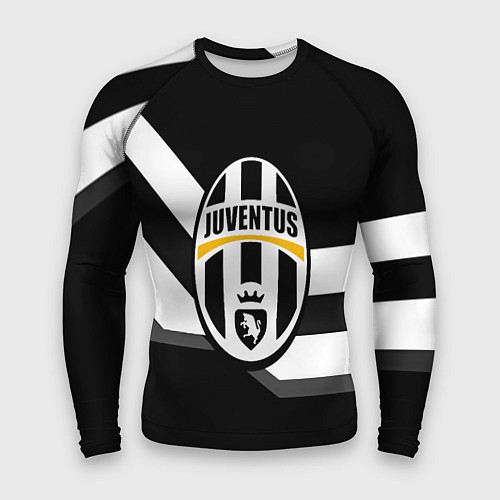 Мужской рашгард Juventus полосы линии / 3D-принт – фото 1