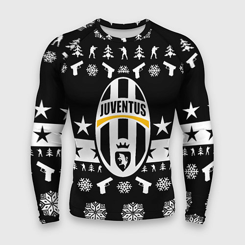Мужской рашгард Juventus cs go winter / 3D-принт – фото 1