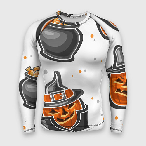 Мужской рашгард Candy halloween / 3D-принт – фото 1