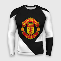 Рашгард мужской Манчестер Юнайтед полосы, цвет: 3D-принт