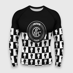 Рашгард мужской Inter люди спорт паттерн, цвет: 3D-принт