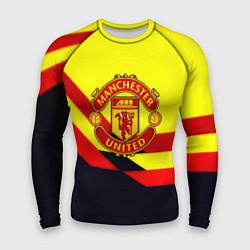 Мужской рашгард Манчестер Юнайтед геометрия спорт