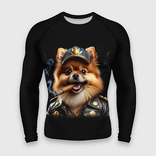 Мужской рашгард Гламурный чау-чау / 3D-принт – фото 1