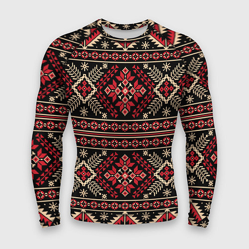 Мужской рашгард Этнический славянский орнамент / 3D-принт – фото 1