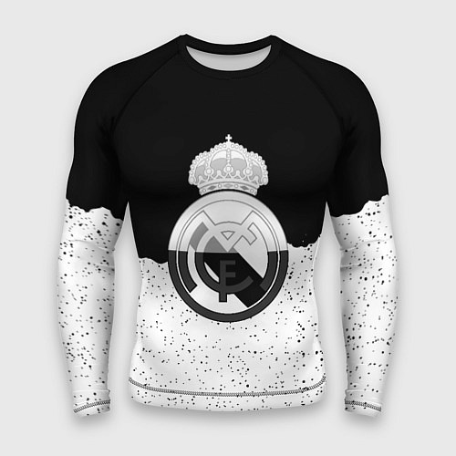 Мужской рашгард Реал Мадрид лого ночь текстура / 3D-принт – фото 1