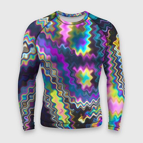 Мужской рашгард Абстракция переливы / 3D-принт – фото 1
