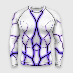 Рашгард мужской Color white purple, цвет: 3D-принт