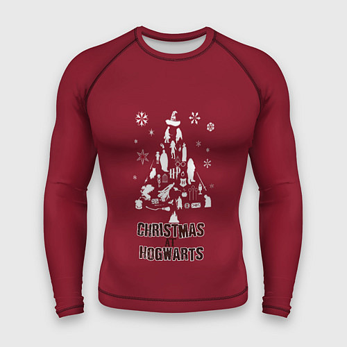 Мужской рашгард Рождество в Хогвартс / 3D-принт – фото 1