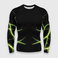 Мужской рашгард Color green black