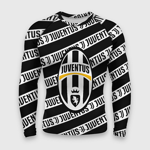 Мужской рашгард Ювентус полосы линии спорт / 3D-принт – фото 1