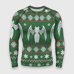 Рашгард мужской Рождественский свитер Венома, цвет: 3D-принт