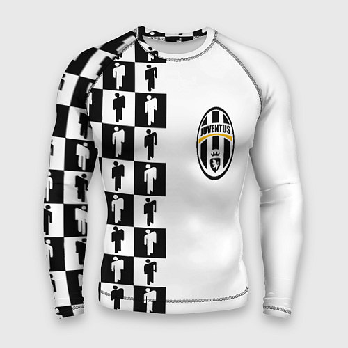 Мужской рашгард Ювентус паттерн люди / 3D-принт – фото 1