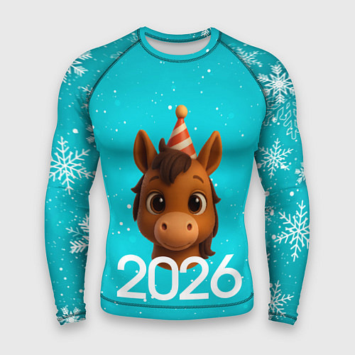 Мужской рашгард Голова лошадки / 3D-принт – фото 1