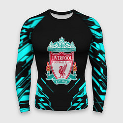 Рашгард мужской Ливерпуль неон геометрия, цвет: 3D-принт