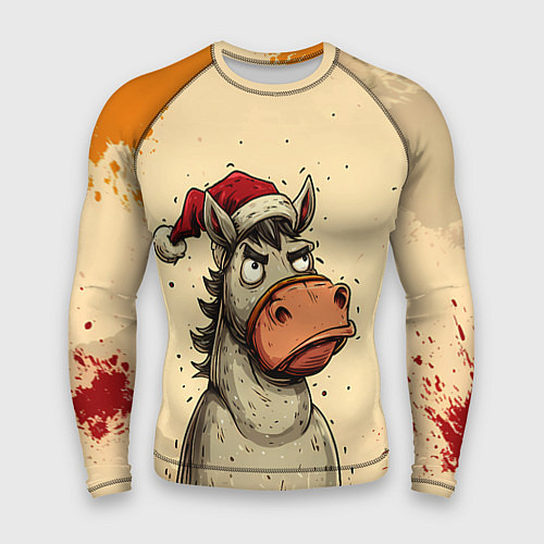 Мужской рашгард Задумчивая лошадь / 3D-принт – фото 1