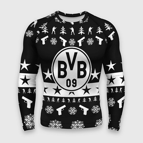 Мужской рашгард Borussia x counter strike / 3D-принт – фото 1