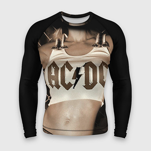 Мужской рашгард AC/DC Girl / 3D-принт – фото 1