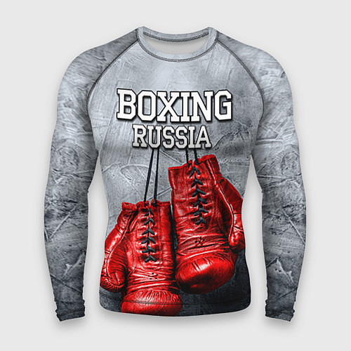 Мужской рашгард Boxing Russia / 3D-принт – фото 1