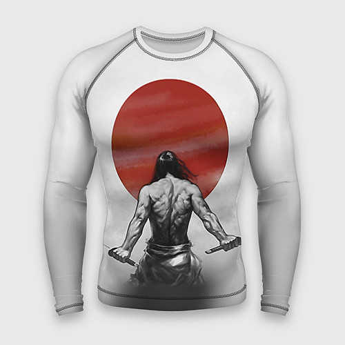 Мужской рашгард Ярость самурая / 3D-принт – фото 1