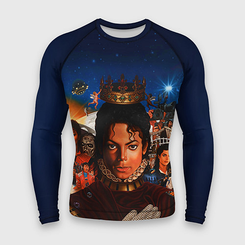 Мужской рашгард Michael Jackson: Pop King / 3D-принт – фото 1
