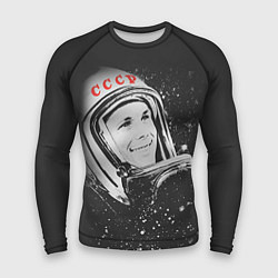Рашгард мужской Гагарин в космосе, цвет: 3D-принт