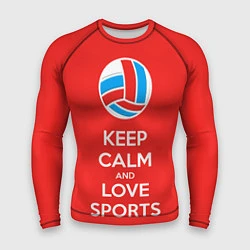 Мужской рашгард Keep Calm & Love Volleyball