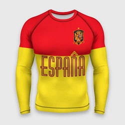 Рашгард мужской Сборная Испании: Евро 2016, цвет: 3D-принт