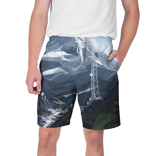 Мужские шорты Горы Алтая / 3D-принт – фото 1