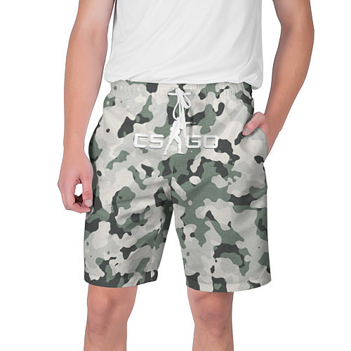 Мужские шорты CS GO: White Forest / 3D-принт – фото 1