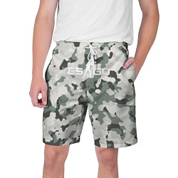 Шорты на шнурке мужские CS GO: White Forest, цвет: 3D-принт