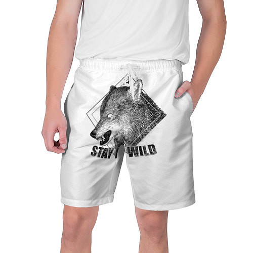 Мужские шорты Stay Wild / 3D-принт – фото 1