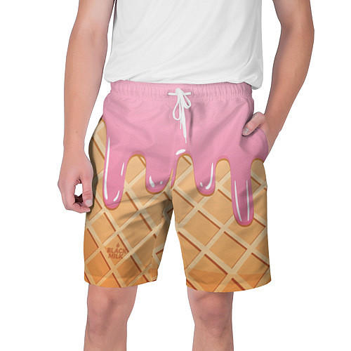 Мужские шорты Мороженое Black Milk / 3D-принт – фото 1