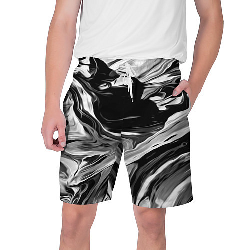Мужские шорты Серые краски / 3D-принт – фото 1