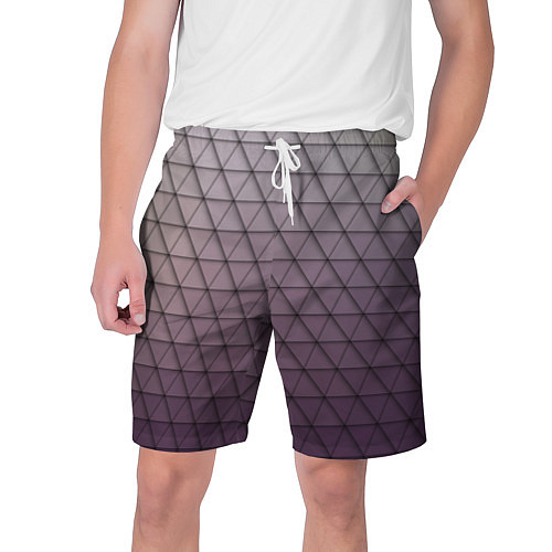 Мужские шорты Кольчуга из треугольников / 3D-принт – фото 1