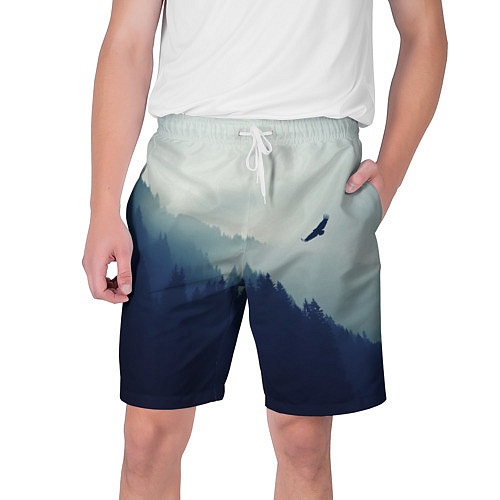 Мужские шорты Орел над Лесом / 3D-принт – фото 1