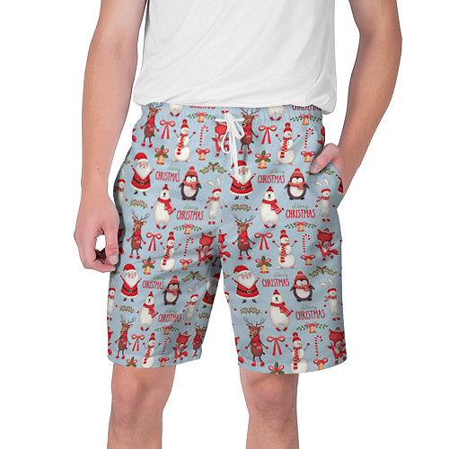 Мужские шорты Рождественская Милота / 3D-принт – фото 1