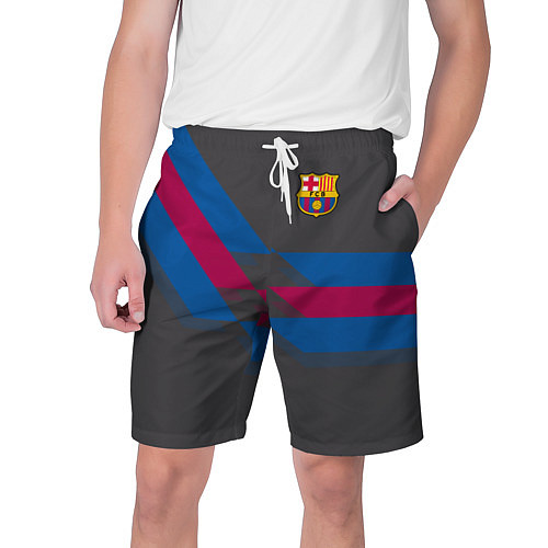 Мужские шорты Barcelona FC: Dark style / 3D-принт – фото 1