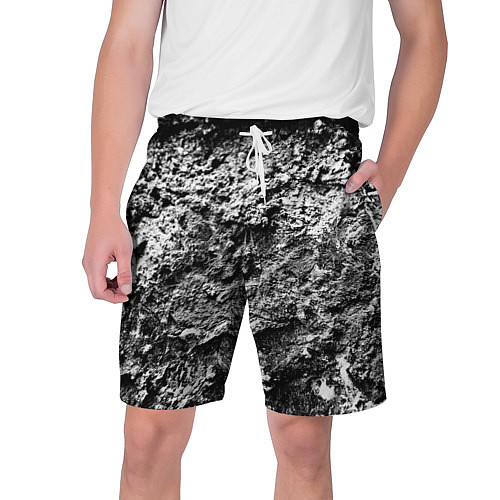 Мужские шорты Серая текстура / 3D-принт – фото 1