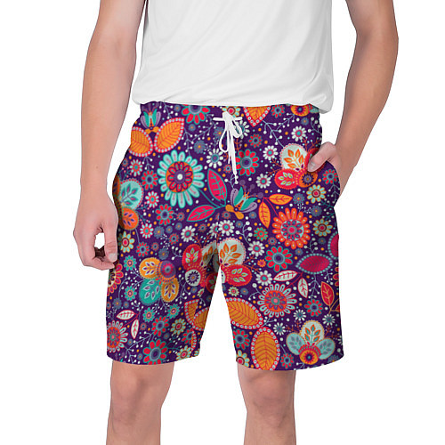 Мужские шорты Цветочный взрыв / 3D-принт – фото 1