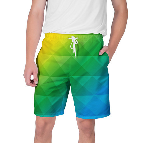Мужские шорты Colored wall / 3D-принт – фото 1