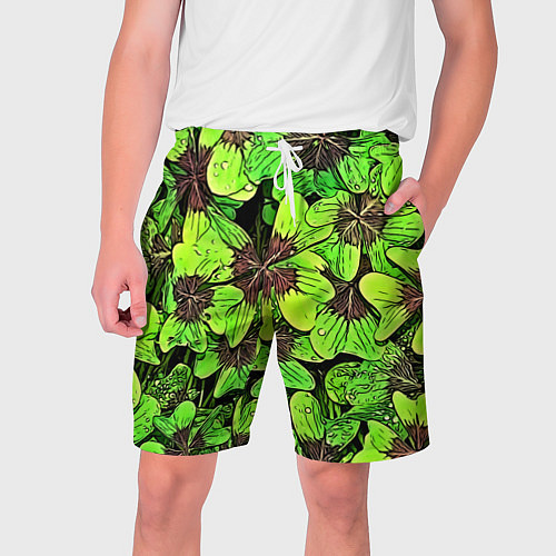Мужские шорты Clover pattern / 3D-принт – фото 1